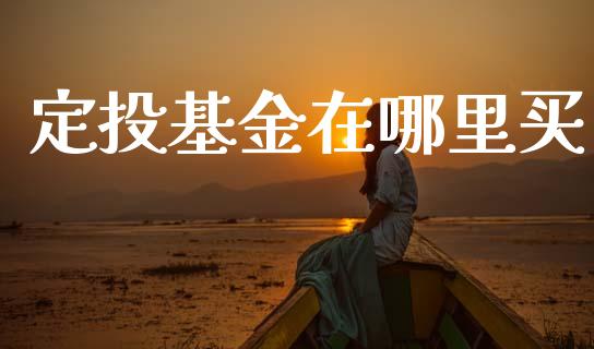 定投基金在哪里买_https://wap.sdyuehang.cn_产经新闻_第1张