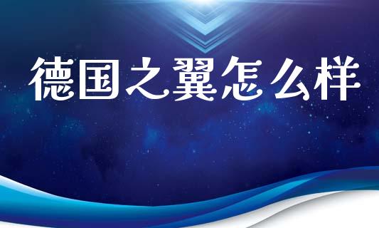 德国之翼怎么样_https://wap.sdyuehang.cn_美股行情_第1张