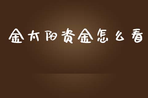 金太阳资金怎么看_https://wap.sdyuehang.cn_产经新闻_第1张