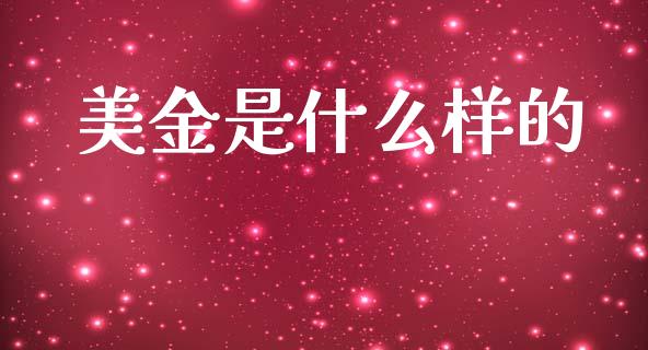美金是什么样的_https://wap.sdyuehang.cn_美股行情_第1张