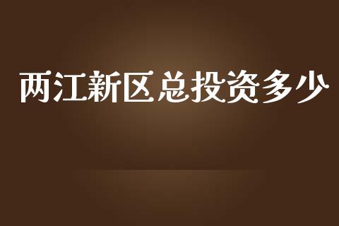 两江新区总投资多少_https://wap.sdyuehang.cn_债券资讯_第1张