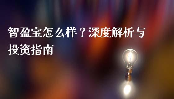 智盈宝怎么样？深度解析与投资指南_https://wap.sdyuehang.cn_债券资讯_第1张