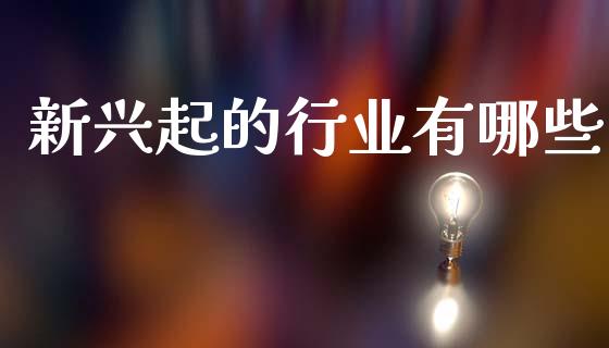 新兴起的行业有哪些_https://wap.sdyuehang.cn_债券资讯_第1张