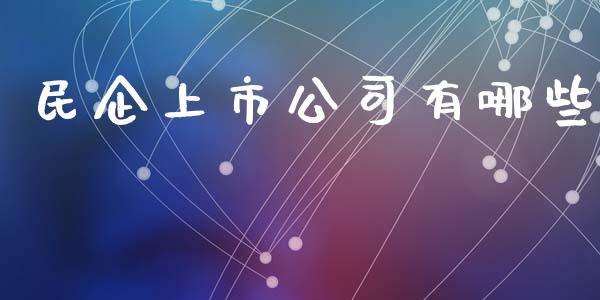 民企上市公司有哪些_https://wap.sdyuehang.cn_美股行情_第1张