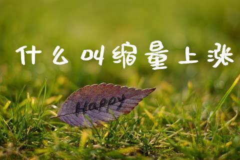 什么叫缩量上涨_https://wap.sdyuehang.cn_新股申购_第1张