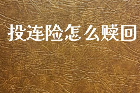 投连险怎么赎回_https://wap.sdyuehang.cn_新股申购_第1张