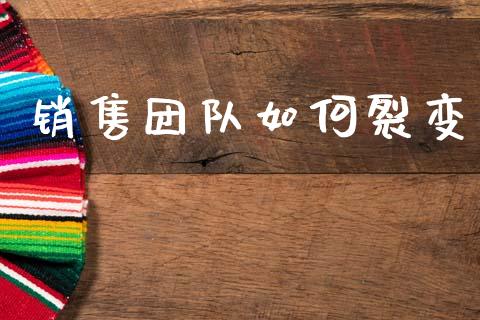 销售团队如何裂变_https://wap.sdyuehang.cn_新股申购_第1张