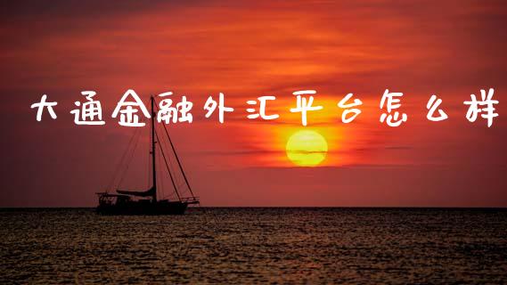 大通金融外汇平台怎么样_https://wap.sdyuehang.cn_产经新闻_第1张