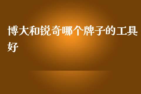 博大和锐奇哪个牌子的工具好_https://wap.sdyuehang.cn_新股申购_第1张
