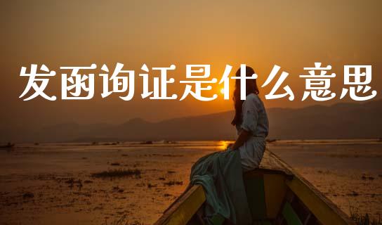 发函询证是什么意思_https://wap.sdyuehang.cn_美股行情_第1张