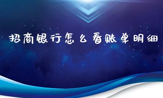 招商银行怎么看账单明细_https://wap.sdyuehang.cn_债券资讯_第1张