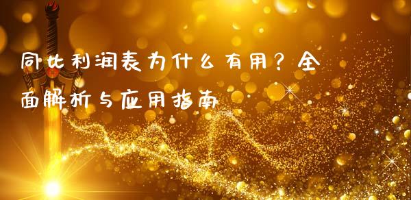 同比利润表为什么有用？全面解析与应用指南_https://wap.sdyuehang.cn_债券资讯_第1张