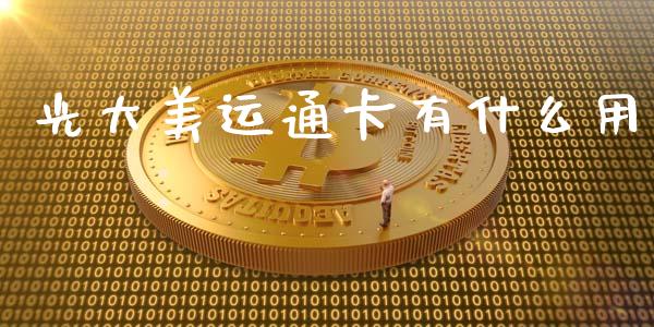 光大美运通卡有什么用_https://wap.sdyuehang.cn_美股行情_第1张
