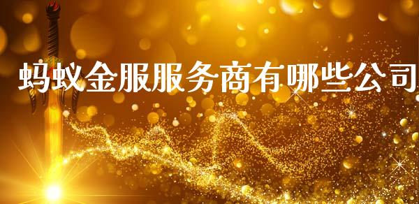 蚂蚁金服服务商有哪些公司_https://wap.sdyuehang.cn_产经新闻_第1张