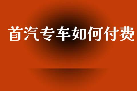 首汽专车如何付费_https://wap.sdyuehang.cn_美股行情_第1张