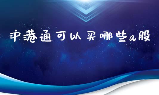 沪港通可以买哪些a股_https://wap.sdyuehang.cn_债券资讯_第1张