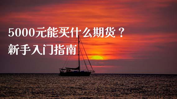 5000元能买什么期货？新手入门指南_https://wap.sdyuehang.cn_美股行情_第1张