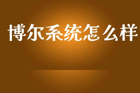 博尔系统怎么样_https://wap.sdyuehang.cn_新股申购_第1张