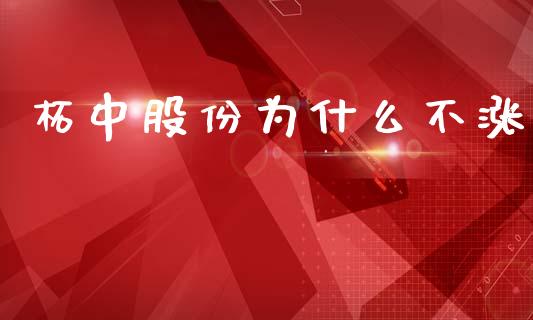 柘中股份为什么不涨_https://wap.sdyuehang.cn_美股行情_第1张