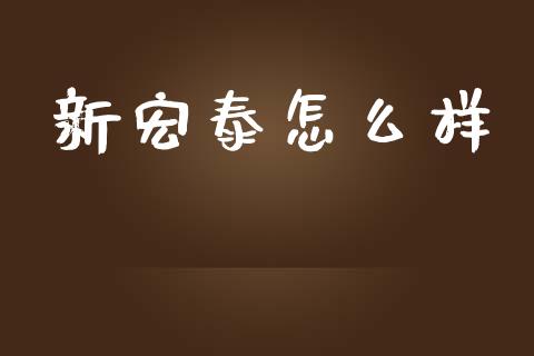 新宏泰怎么样_https://wap.sdyuehang.cn_债券资讯_第1张