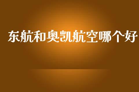 东航和奥凯航空哪个好_https://wap.sdyuehang.cn_新股申购_第1张