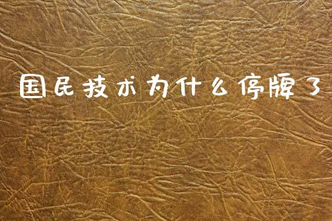 国民技术为什么停牌了_https://wap.sdyuehang.cn_产经新闻_第1张