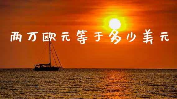 两万欧元等于多少美元_https://wap.sdyuehang.cn_债券资讯_第1张
