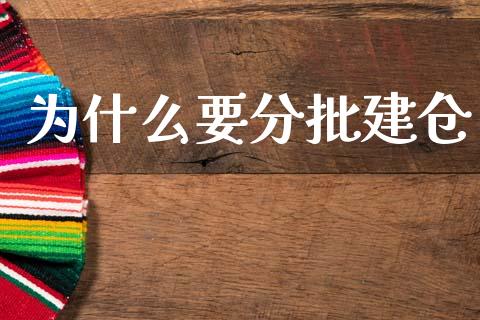 为什么要分批建仓_https://wap.sdyuehang.cn_产经新闻_第1张