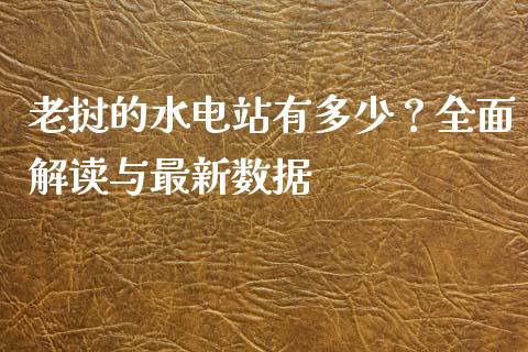 老挝的水电站有多少？全面解读与最新数据_https://wap.sdyuehang.cn_新股申购_第1张