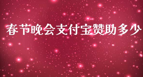 春节晚会支付宝赞助多少_https://wap.sdyuehang.cn_新股申购_第1张