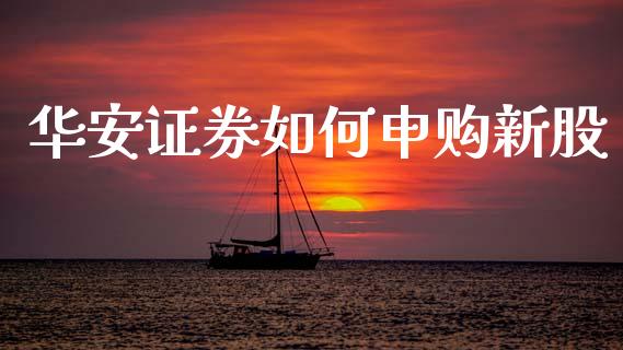 华安证券如何申购新股_https://wap.sdyuehang.cn_债券资讯_第1张