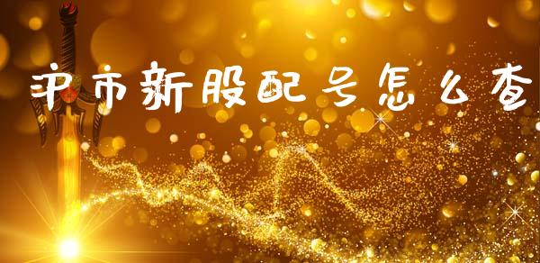 沪市新股配号怎么查_https://wap.sdyuehang.cn_新股申购_第1张