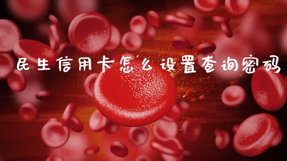 民生信用卡怎么设置查询密码_https://wap.sdyuehang.cn_新股申购_第1张