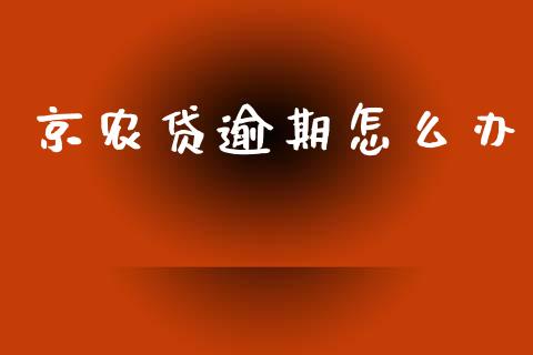 京农贷逾期怎么办_https://wap.sdyuehang.cn_美股行情_第1张