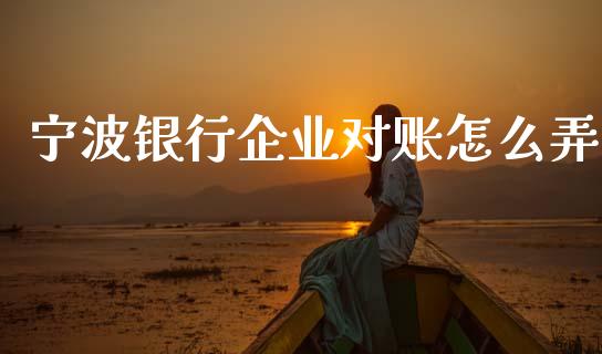 宁波银行企业对账怎么弄_https://wap.sdyuehang.cn_产经新闻_第1张