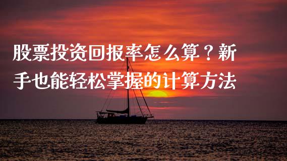 股票投资回报率怎么算？新手也能轻松掌握的计算方法_https://wap.sdyuehang.cn_新股申购_第1张