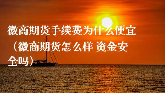 徽商期货手续费为什么便宜（徽商期货怎么样 资金安全吗）_https://wap.sdyuehang.cn_产经新闻_第1张