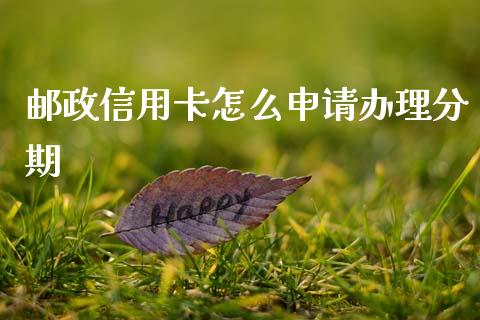 邮政信用卡怎么申请办理分期_https://wap.sdyuehang.cn_美股行情_第1张