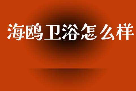 海鸥卫浴怎么样_https://wap.sdyuehang.cn_产经新闻_第1张