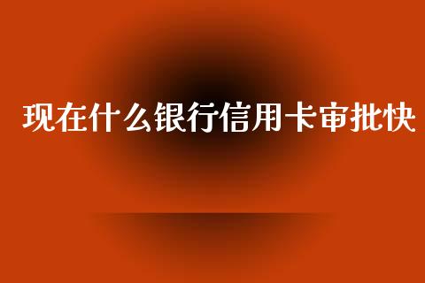 现在什么银行信用卡审批快_https://wap.sdyuehang.cn_债券资讯_第1张