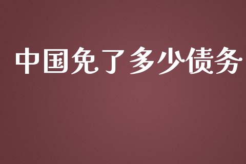 中国免了多少债务_https://wap.sdyuehang.cn_美股行情_第1张