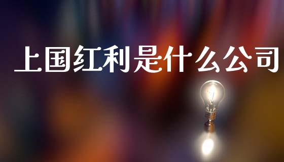 上国红利是什么公司_https://wap.sdyuehang.cn_美股行情_第1张