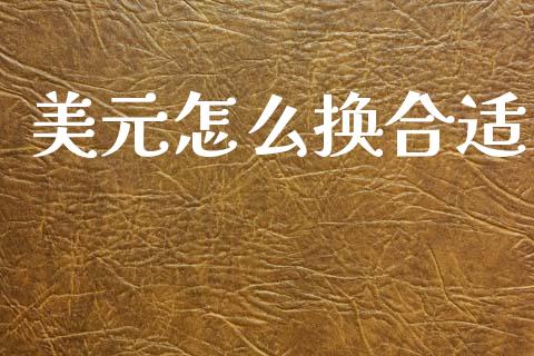 美元怎么换合适_https://wap.sdyuehang.cn_新股申购_第1张