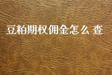 豆粕期权佣金怎么 查_https://wap.sdyuehang.cn_新股申购_第1张