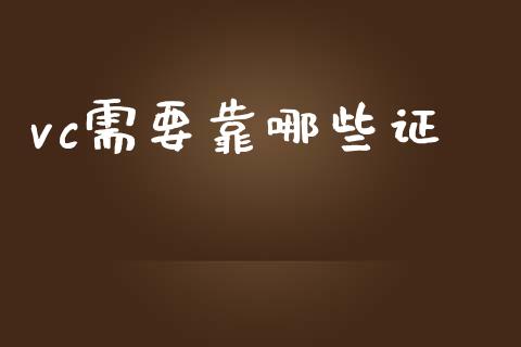 vc需要靠哪些证_https://wap.sdyuehang.cn_美股行情_第1张