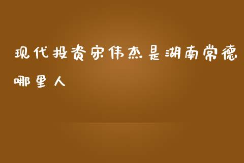 现代投资宋伟杰是湖南常德哪里人_https://wap.sdyuehang.cn_美股行情_第1张