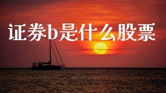 证券b是什么股票_https://wap.sdyuehang.cn_产经新闻_第1张