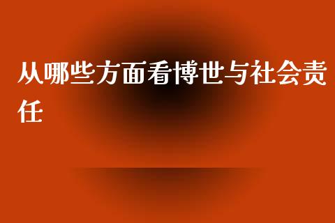 从哪些方面看博世与社会责任_https://wap.sdyuehang.cn_债券资讯_第1张