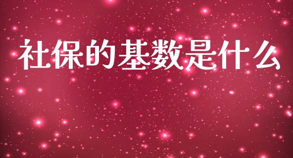 社保的基数是什么_https://wap.sdyuehang.cn_债券资讯_第1张