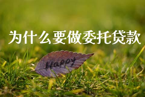 为什么要做委托贷款_https://wap.sdyuehang.cn_产经新闻_第1张